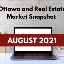 Ottawa and Real Estate Market Snapshot August 2021